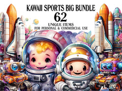 Kawaii Space Clipart - CraftNest