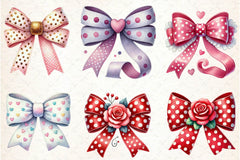 Coquette Valentine Bow Clipart Bundle - CraftNest - Digital Crafting and Art