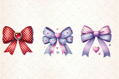Coquette Valentine Bow Clipart Bundle - CraftNest - Digital Crafting and Art