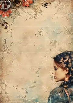 Woman Junk Journal Pages - CraftNest - Digital Crafting and Art