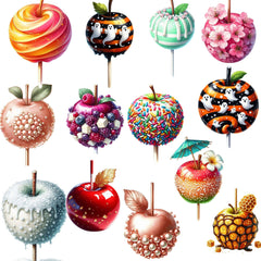Candy Apple Food Clipart - CraftNest - Digital Crafting and Art