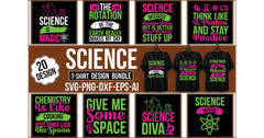 Science T-Shirt Bundle - CraftNest - Digital Crafting and Art