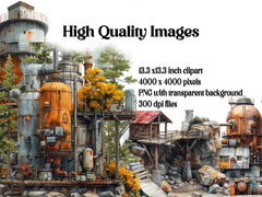 Industrial Summer Clipart - CraftNest - Digital Crafting and Art