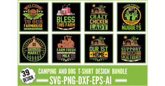 Camping And Dog T-Shirt Bundle - CraftNest - Digital Crafting and Art