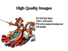 Comic Art Style Princesses Clipart - CraftNest