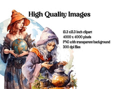 Traditional Witch Clipart - CraftNest