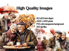 Golden Years Valentine Clipart - CraftNest