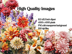 Autumn Floral Beauty Clipart - CraftNest