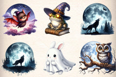 Halloween Animals Clipart Bundle - CraftNest - Digital Crafting and Art