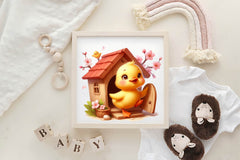 Spring Flowers Baby Ducks Clipart Bundle - CraftNest - Digital Crafting and Art