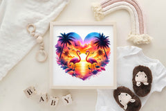 Heart Shaped Sunset Clipart Bundle - CraftNest - Digital Crafting and Art