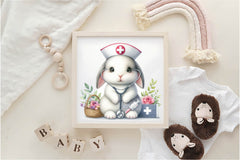 Easter Nurse Animals Clipart Bundle - CraftNest - Digital Crafting and Art