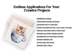 Kitten In A Cup Clipart - CraftNest