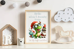 Christmas Funny Dinosaur Clipart Bundle - CraftNest - Digital Crafting and Art