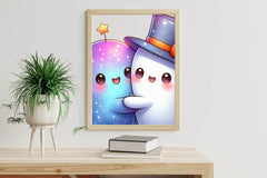 Kawaii Ghost Couple Clipart Bundle - CraftNest - Digital Crafting and Art