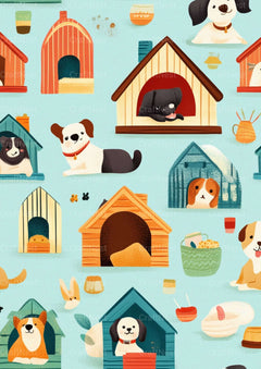 Dog Theme Texture Papers - CraftNest - Digital Crafting and Art