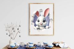 Easter Bunny Peeking Out Clipart Bundle - CraftNest - Digital Crafting and Art