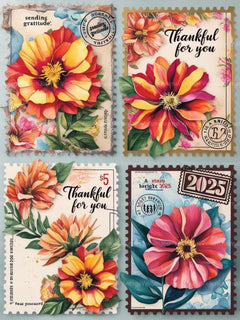 Gratitude Bloom Junk Journal Pages - CraftNest - Digital Crafting and Art