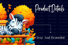 Autumn Cute Zebra Set Clipart Bundle - CraftNest - Digital Crafting and Art