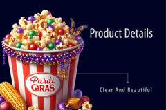 Mardi Gras Popcorn Clipart Bundle - CraftNest - Digital Crafting and Art