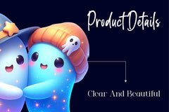 Kawaii Ghost Couple Clipart Bundle - CraftNest - Digital Crafting and Art