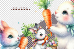 Easter Bunny 1 Clipart Bundle - CraftNest - Digital Crafting and Art