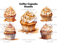 Coffee Cupcakes Clipart - CraftNest