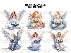 Reading Angels Clipart - CraftNest