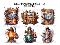 Steampunk Accessories Clipart - CraftNest