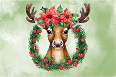 Reindeer With Flower Clipart Bundle - CraftNest - Digital Crafting and Art