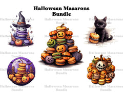 Halloween Macarons Clipart - CraftNest