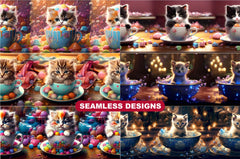 Kitten in a Cup Tumbler Wrap - CraftNest
