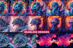 Dark Fanatasy Dragons Tumbler Wrap - CraftNest