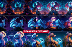 Moon Dragons Tumbler Wrap - CraftNest