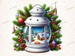 Christmas Lantern Clipart Bundle - CraftNest - Digital Crafting and Art