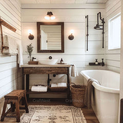 Bathroom Decor Stock Images - CraftNest - Digital Crafting and Art