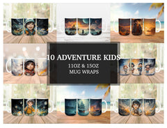 Adventure Kids Mug Wrap - CraftNest