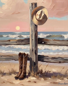 Boot Hat Wall Art - CraftNest - Digital Crafting and Art