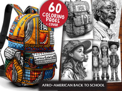Afro American Back To School Coloring Books - CraftNest - Digital Crafting and Art