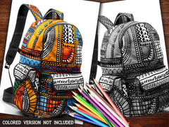 Afro American Back To School Coloring Books - CraftNest - Digital Crafting and Art