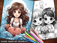 Angels Valentines Day Coloring Books - CraftNest