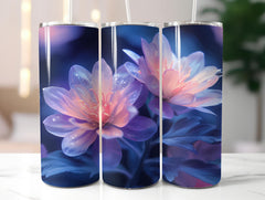 Asters Flowers Tumbler Wrap - CraftNest - Digital Crafting and Art