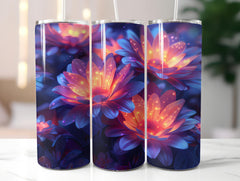 Asters Flowers Tumbler Wrap - CraftNest - Digital Crafting and Art