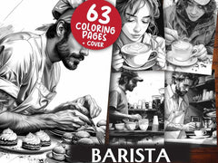 Barista Coloring Books - CraftNest - Digital Crafting and Art