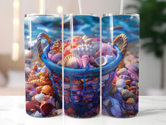 Beachcombing 4 Tumbler Wrap - CraftNest - Digital Crafting and Art