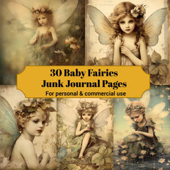 Baby Fairies Junk Journal Pages - CraftNest