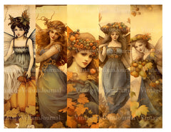 Autumn Fairies Junk Journal Pages - CraftNest