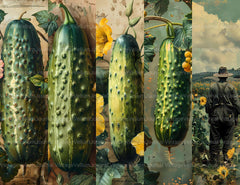 Cucumber Junk Journal Pages - CraftNest - Digital Crafting and Art