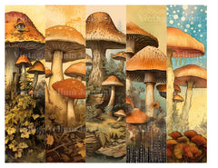 Wild Mushrooms Junk Journal Pages - CraftNest