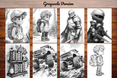 Boys Back To School Coloring Books - CraftNest - Digital Crafting and Art